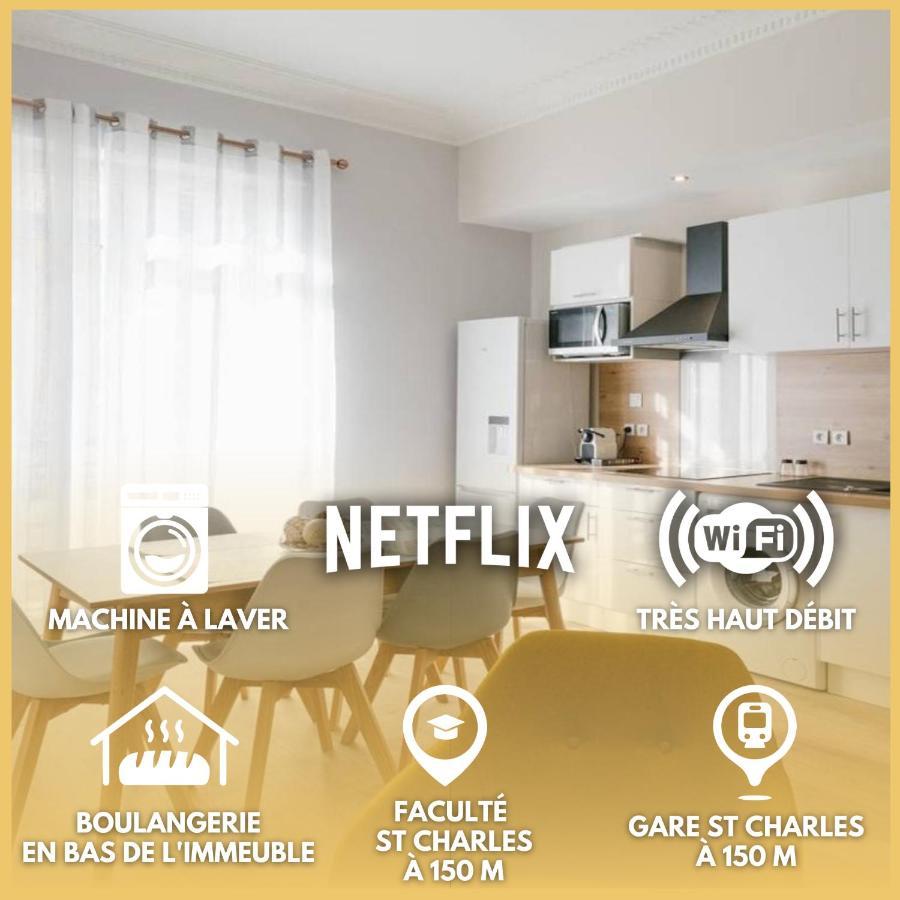 Appartement Flat Saint Charles à Marseille Extérieur photo